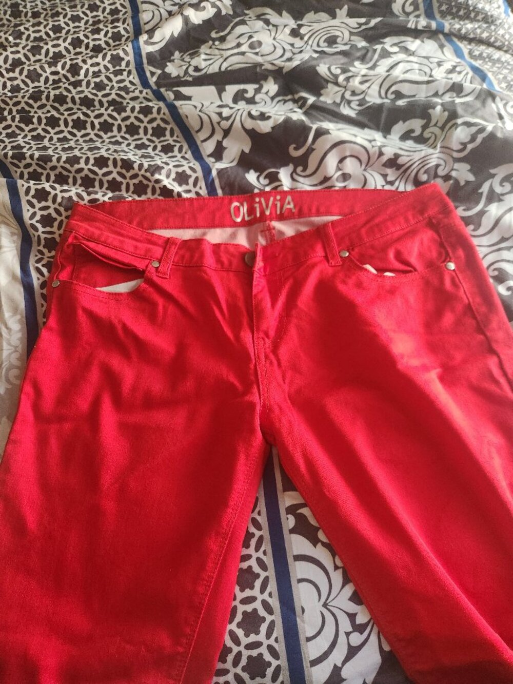 Bright red olivia by delias jeans